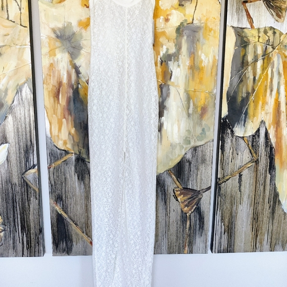 ❤️SOLD❤️Givenchy White Lace Cami gown - Picture 13 of 16